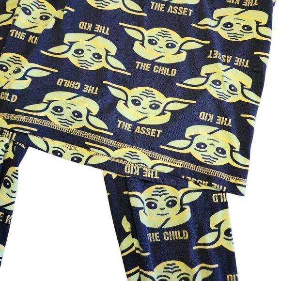 Cuddl Duds Boys Sleepwear, Star Wars Baby Yoda 2 Pc Thermal Pajama Set, Sz S - Picture 4 of 7